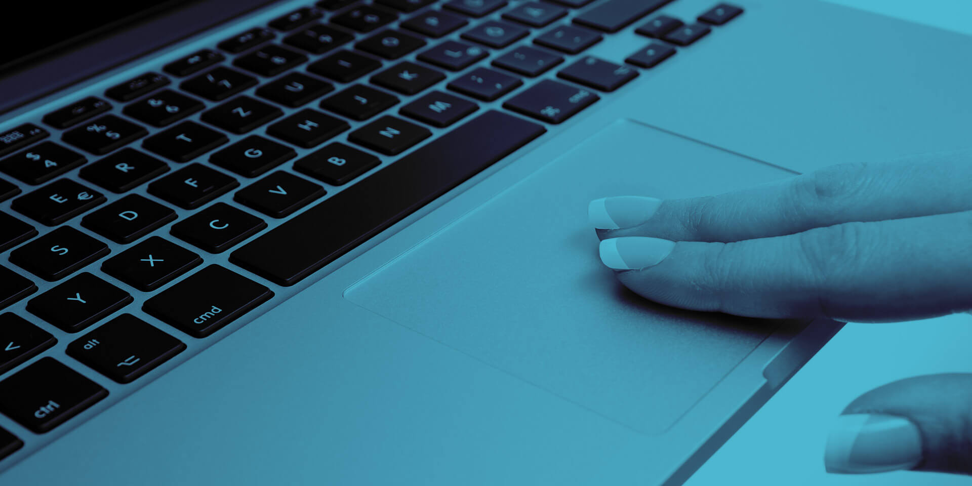 Notebook with trackpad