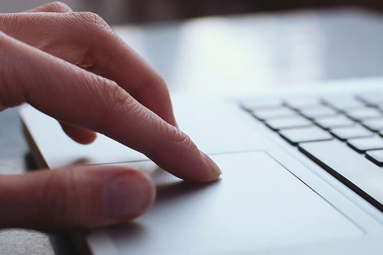 Touchpad on Notebook Computer